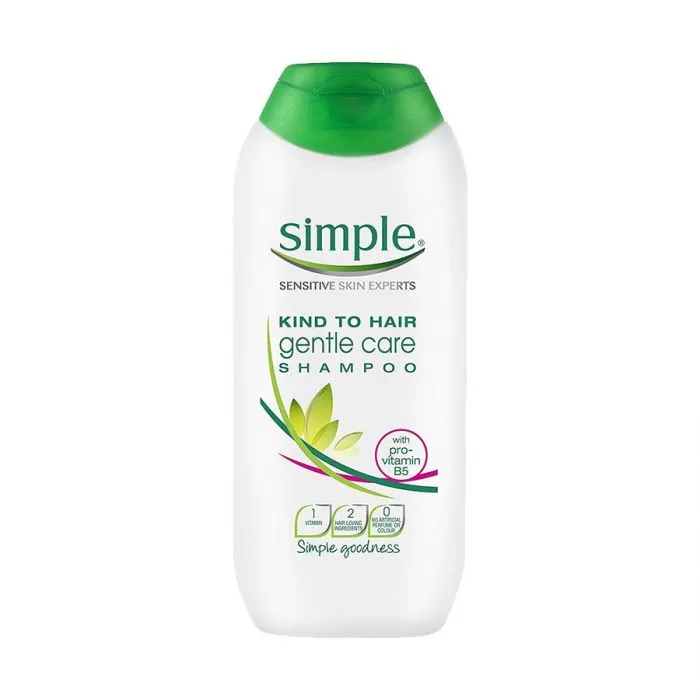 Simple Kind to Hair Gentle Care with Pro-Vitamin B5 Hair Shampoo, 200ml