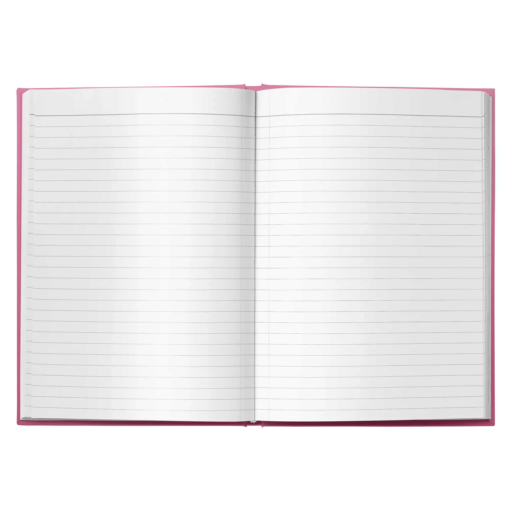 Simple Pink Ribbon Notebook Journal - Hardcover