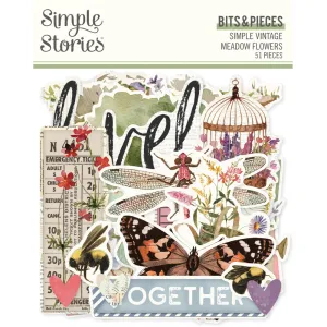 Simple Stories - Simple Vintage Meadow Flowers - Bits & Pieces