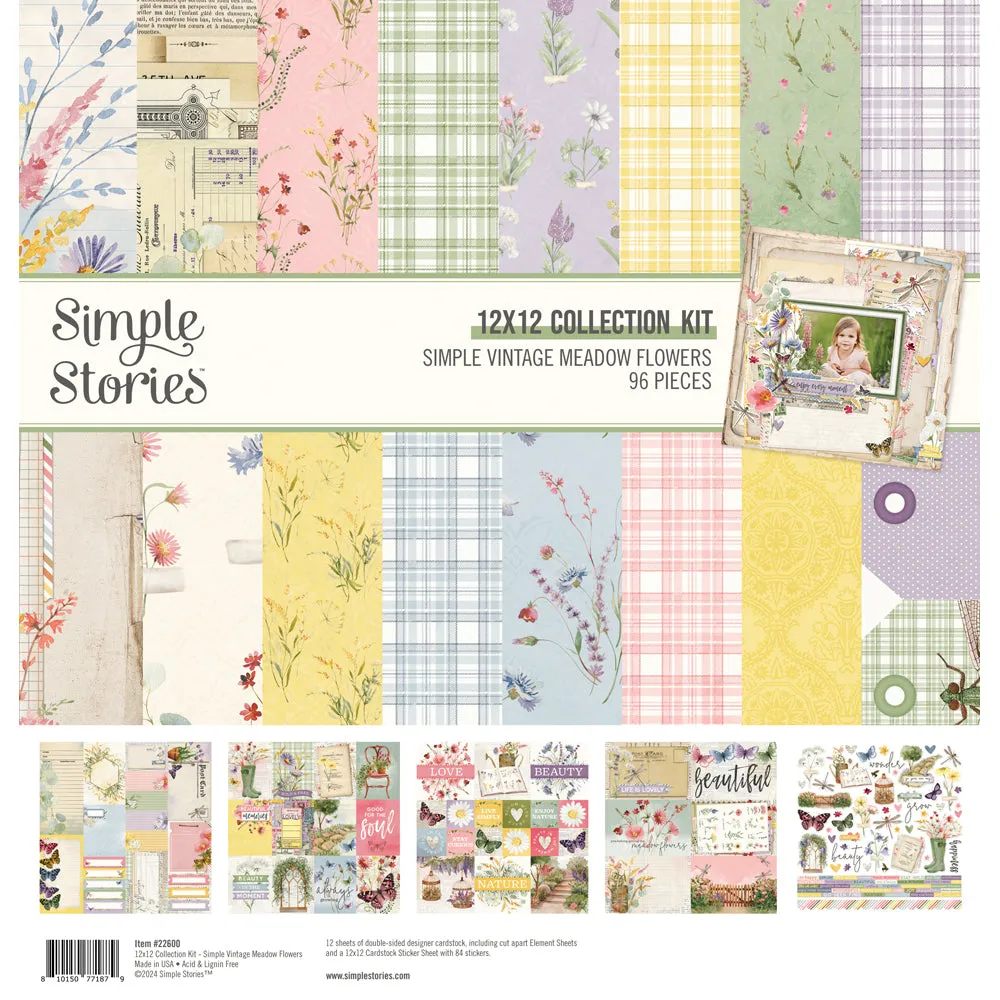 Simple Stories - Simple Vintage Meadow Flowers - Collection Kit
