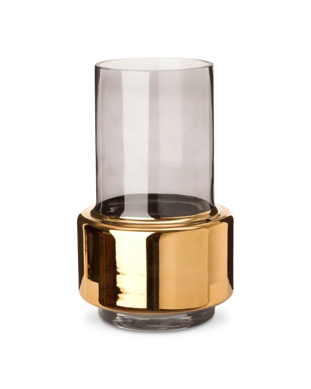 Smoked Gold Lobby Vase - S - Gold