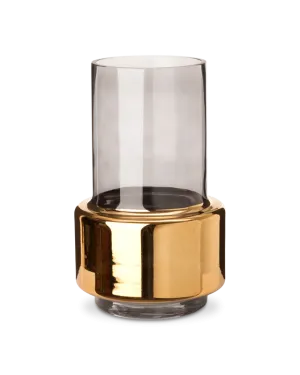 Smoked Gold Lobby Vase - S - Gold