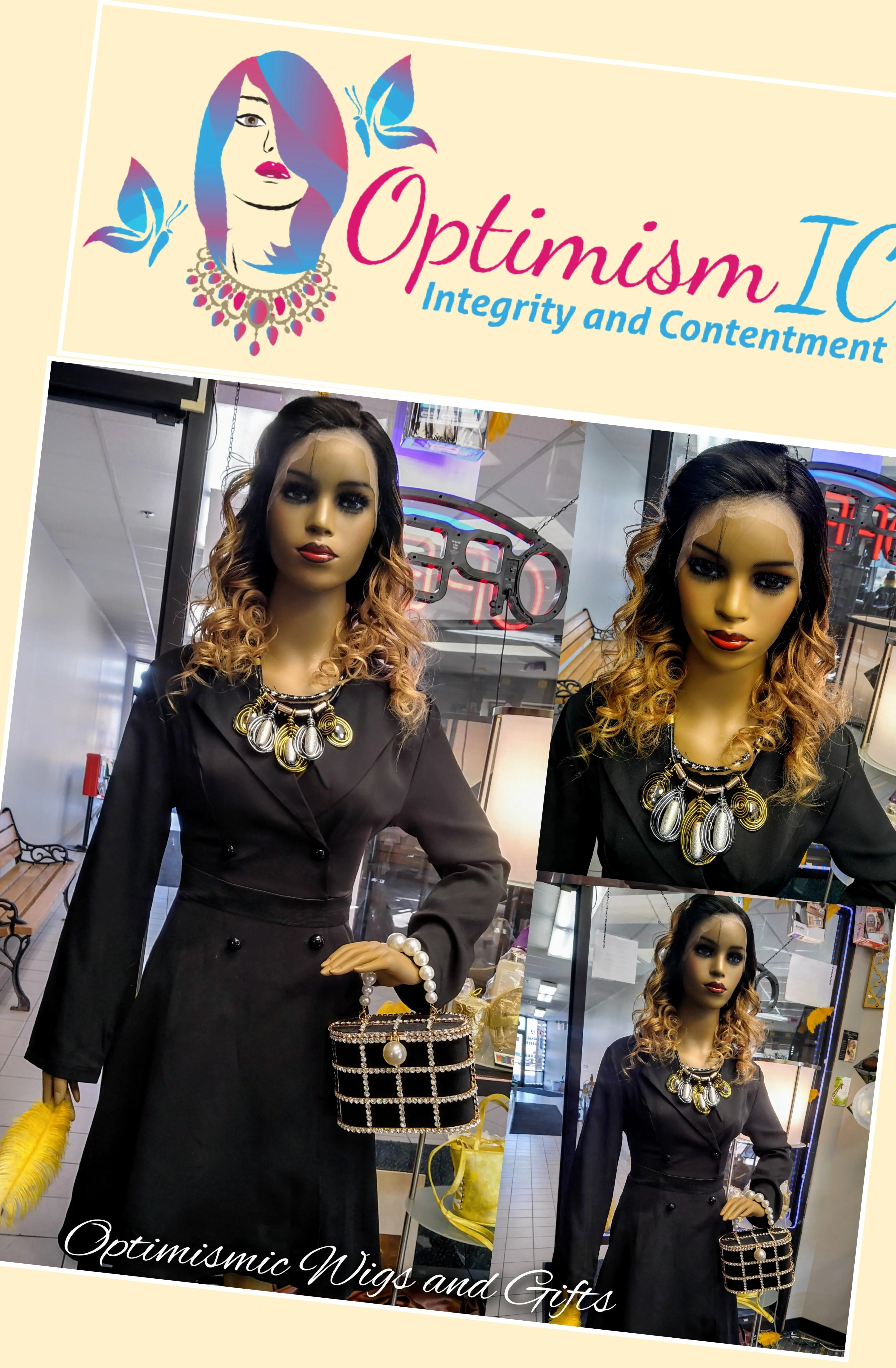 Splendor Blonde Ombre $195 100% Transparent Lace 22inches body wave Human hair Lace Front Wigs Optimismic Wigs and Gifts Shop West St Paul