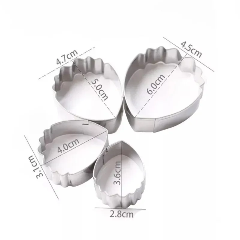 STAINLESS STEEL SIMPLE PEONY PETAL CUTTER  SET