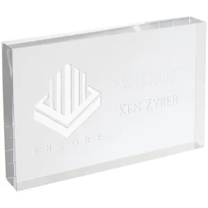 Standing Clear Rectangle Acrylic
