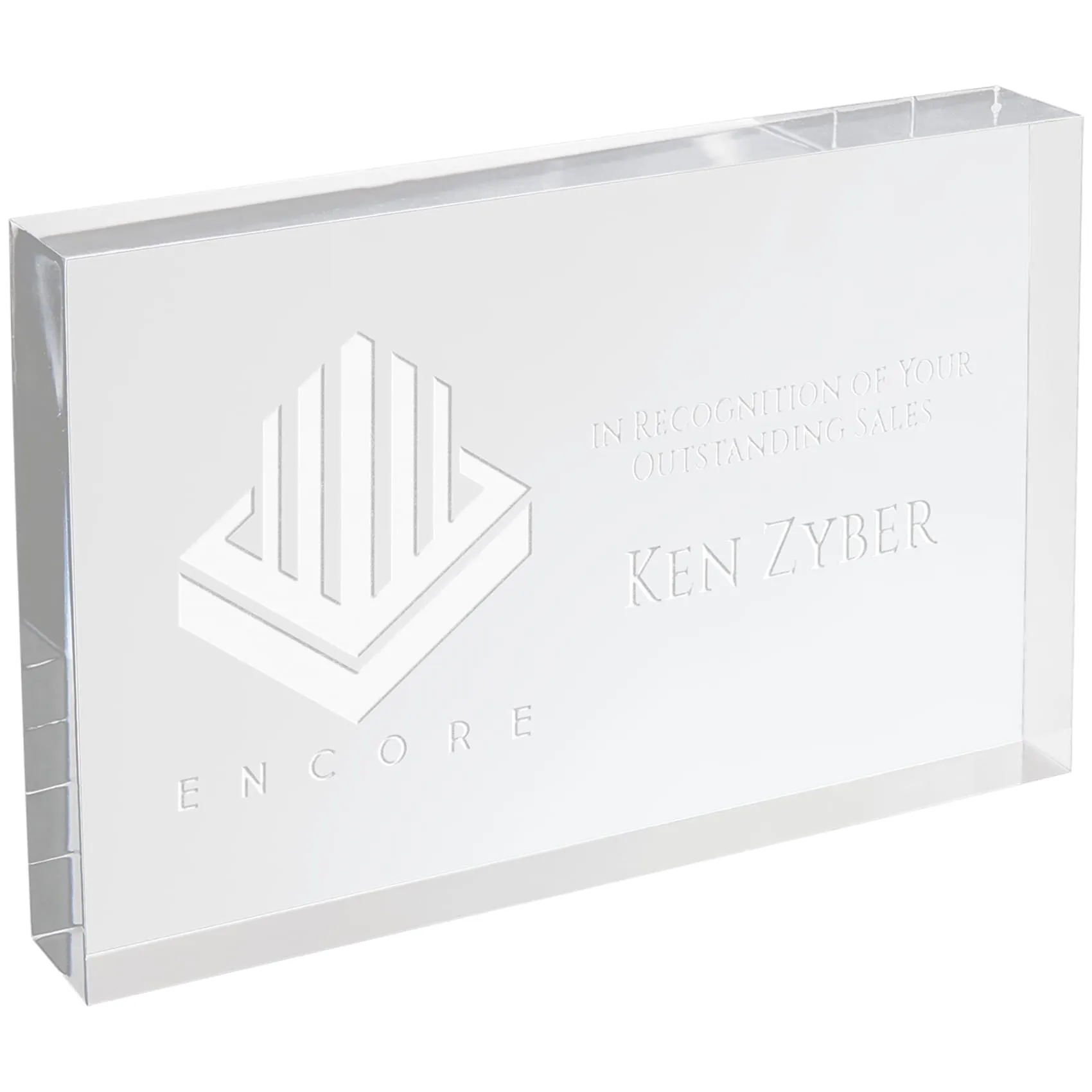 Standing Clear Rectangle Acrylic