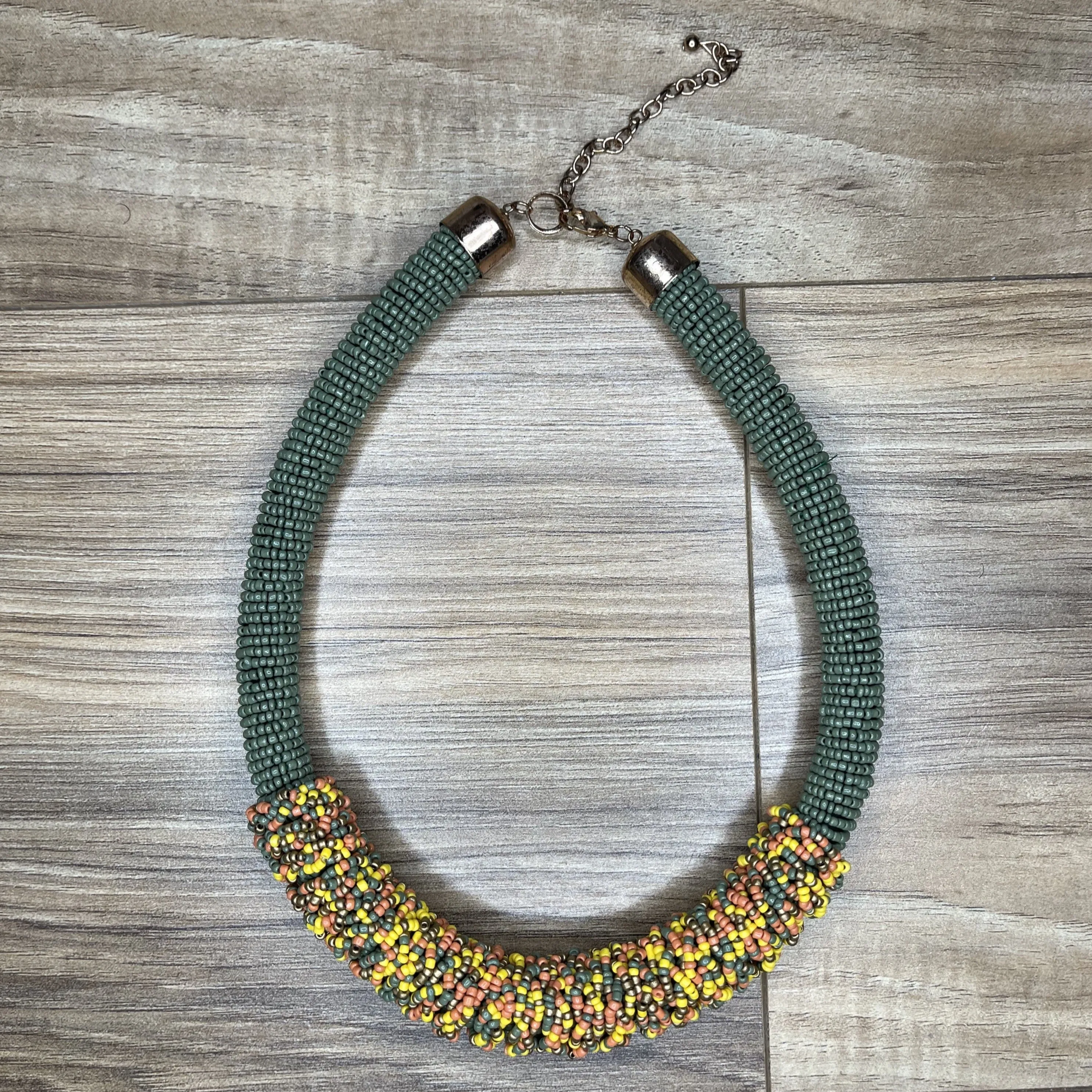 Tube Beaded Necklace