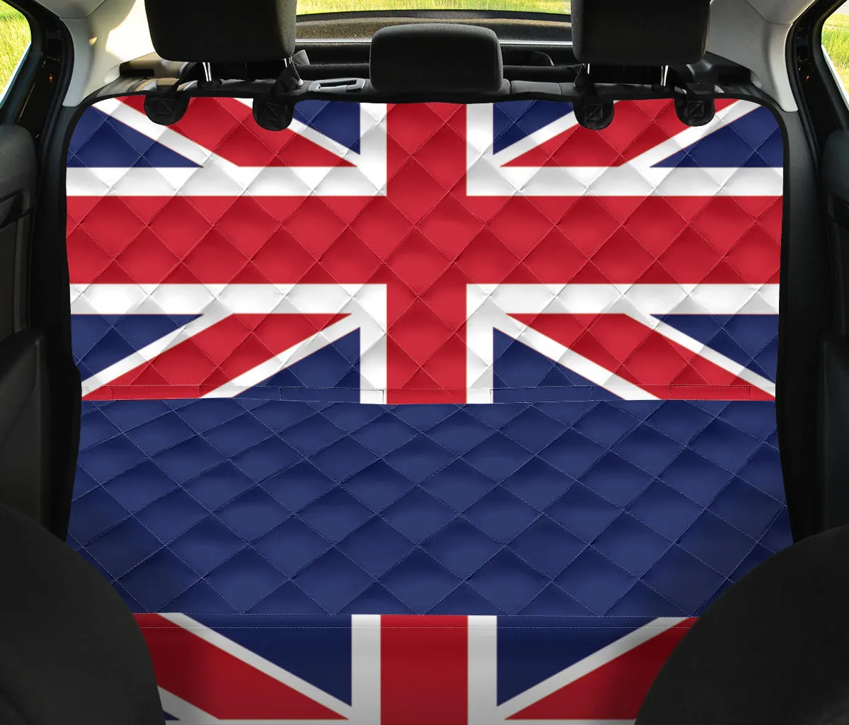 Union Jack Dog Hammock Back Seat Cover For Pets