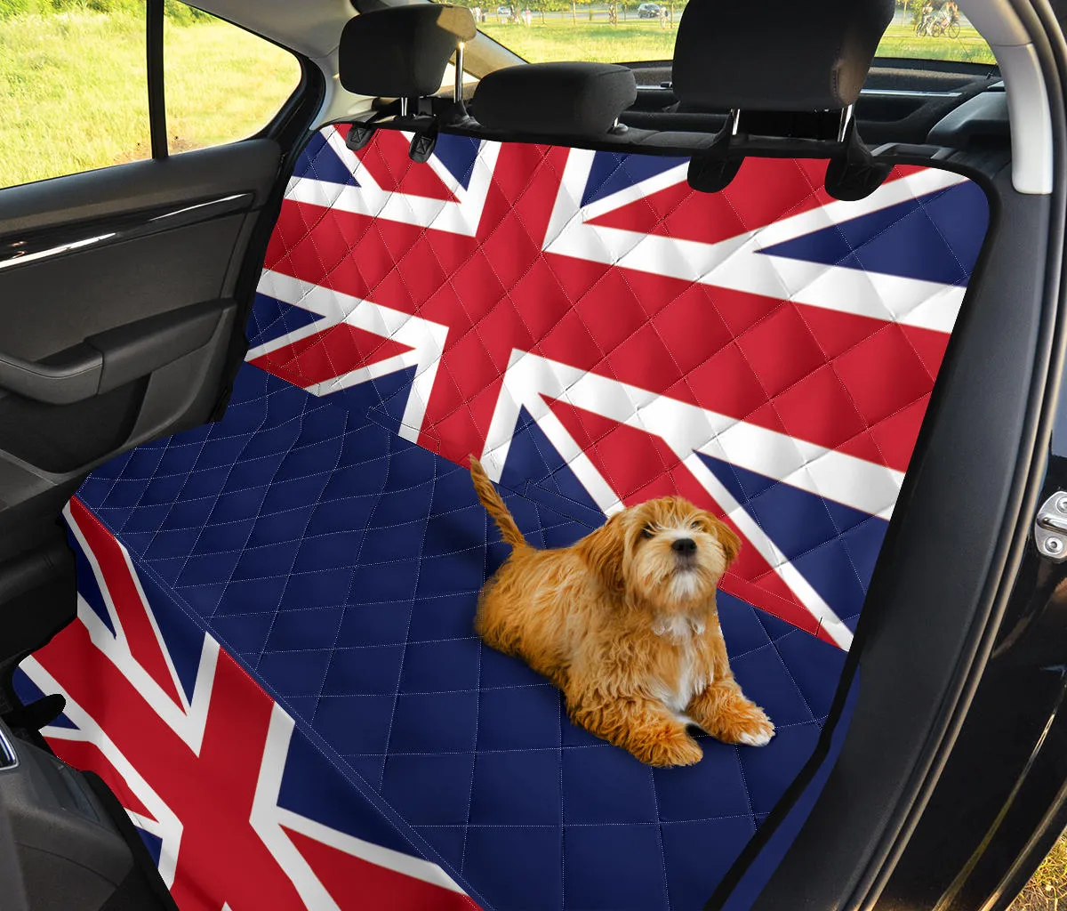 Union Jack Dog Hammock Back Seat Cover For Pets