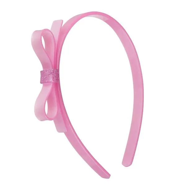 VAL-Thin Bow Headband - Pearlized Colors