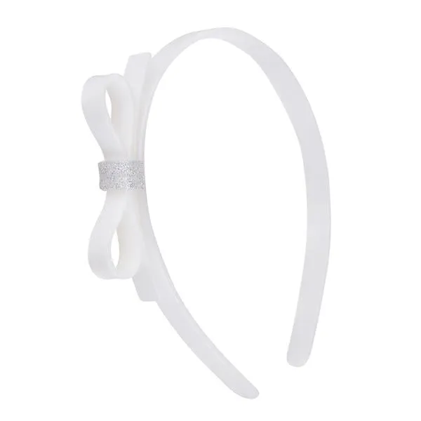 VAL-Thin Bow Headband - Pearlized Colors