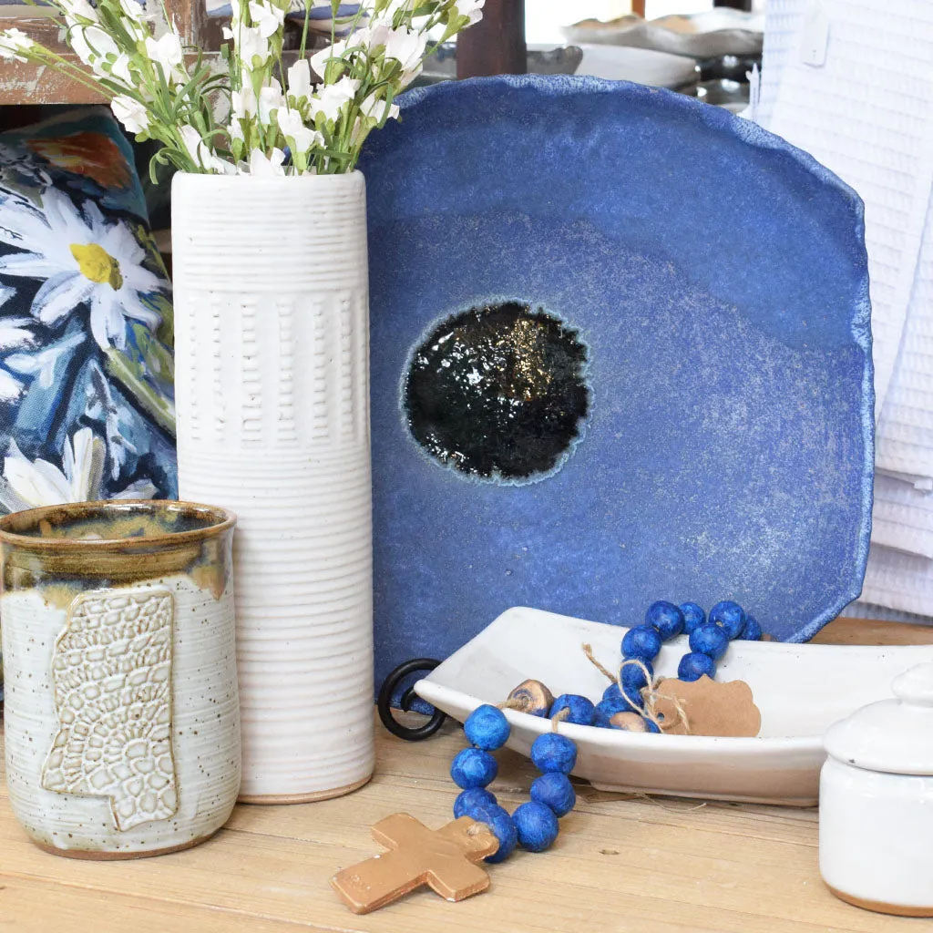 Vase 12" Cylinder White