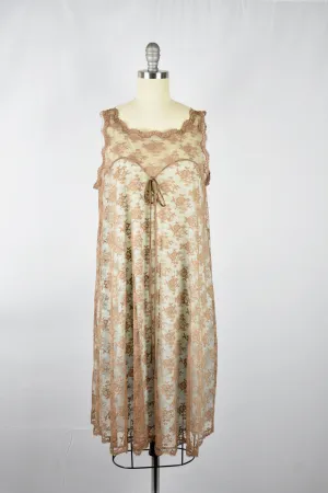 Vintage 1960s Artemis by Gossard Penior Brown Deadstock Nightgown Set w/ Box