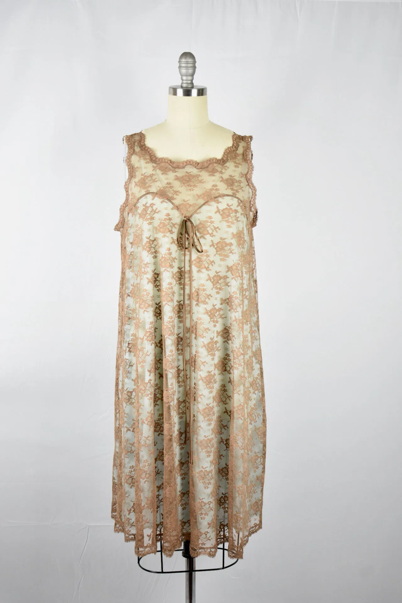 Vintage 1960s Artemis by Gossard Penior Brown Deadstock Nightgown Set w/ Box