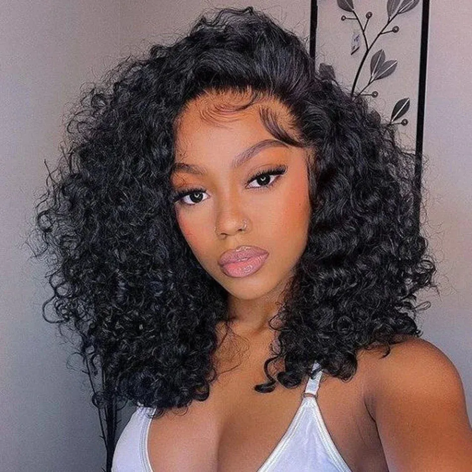 water Wave Bob Glueless Preplucked Human Wigs