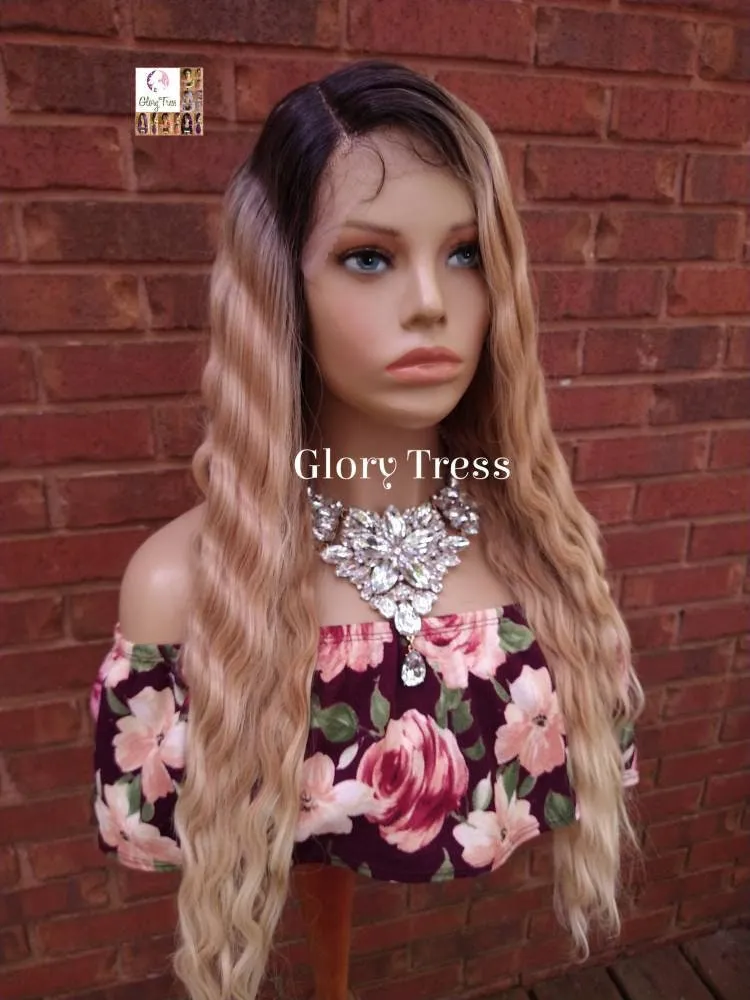 Wavy Lace Front Wig, Wavy Wig, Ombre Blonde Wig, Blonde Wig,  Glory Tress, Wigs, Wig, New Arrival // YOU'RE BRILLIANT