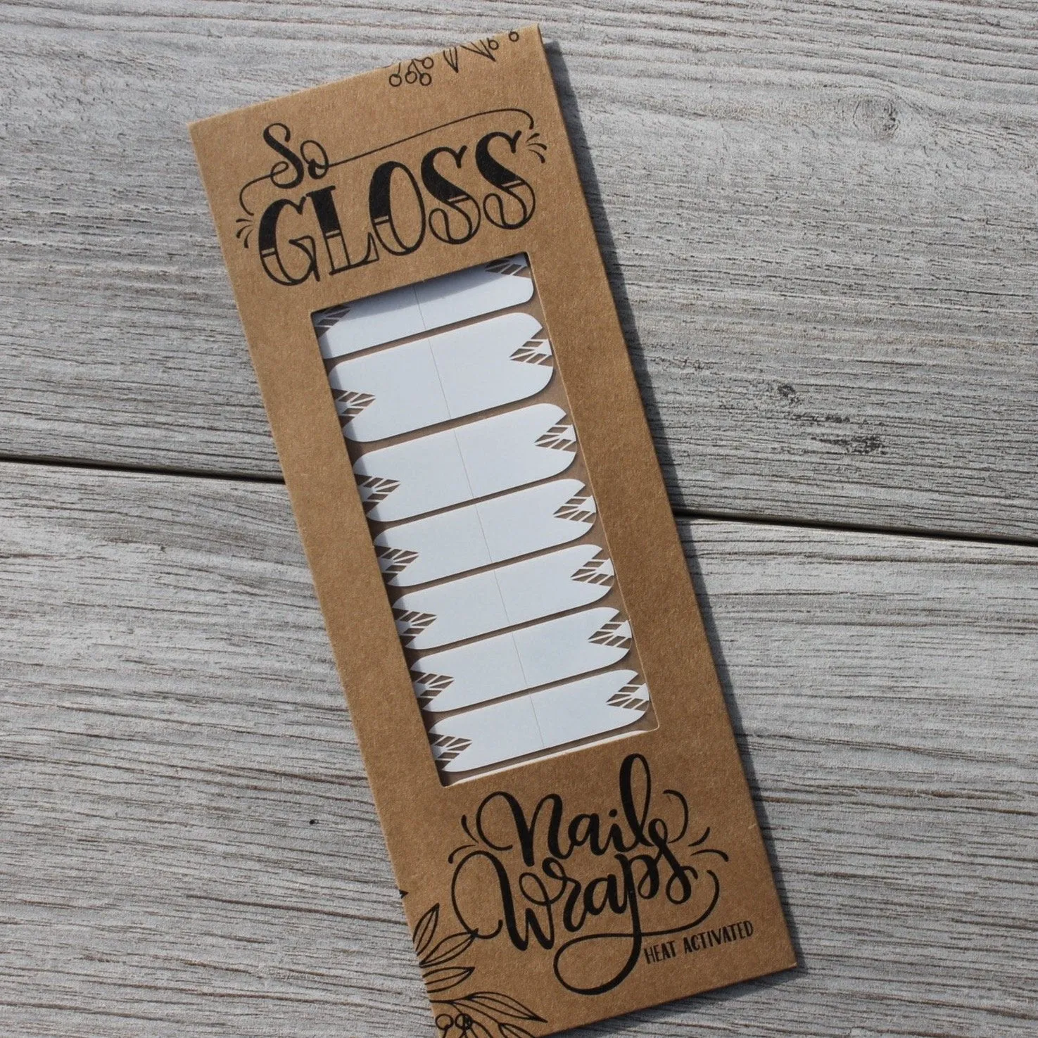 White Boho Nail Wraps