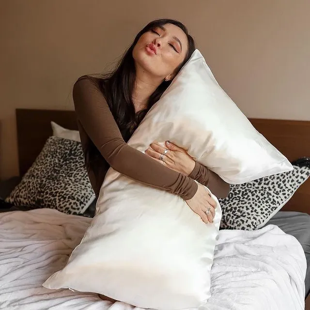 White Silk Pillowcase - Standard & Queen