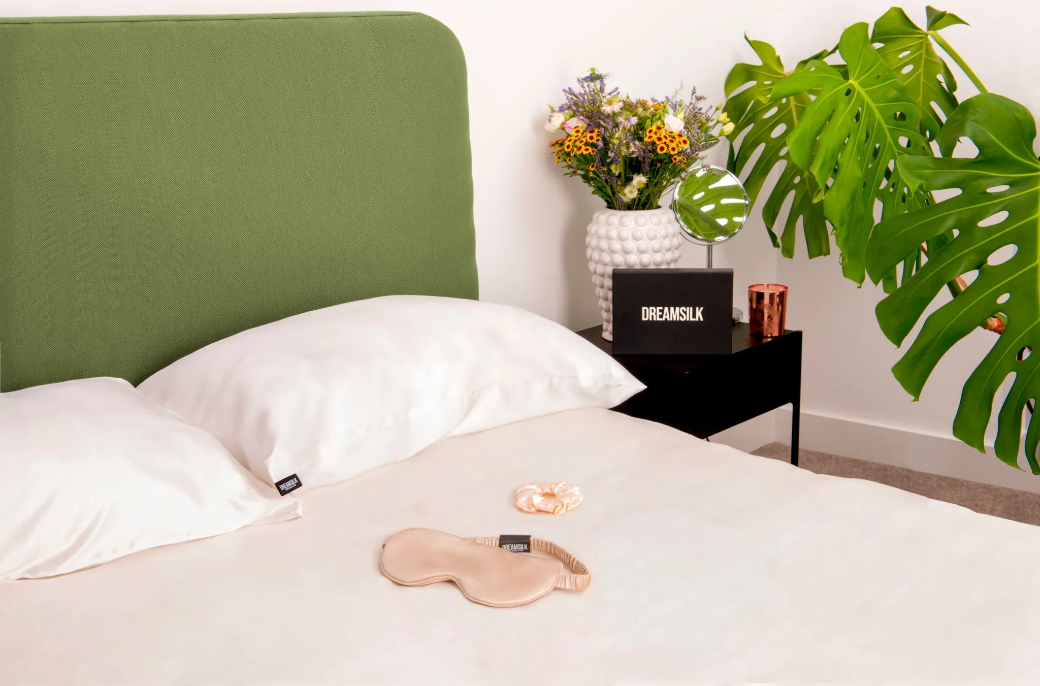 White Silk Pillowcase - Standard & Queen