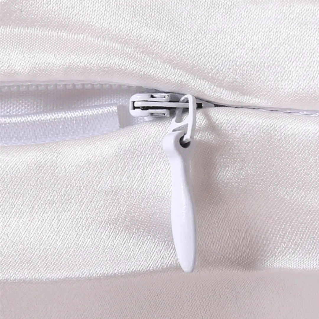 White Silk Pillowcase - Standard & Queen