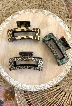 Wild Style Hair Claw 3 pack