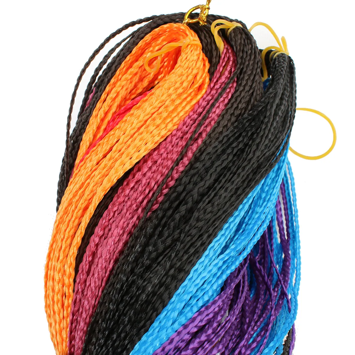 Xtrend Synthetic Colorful Hair Crochet Braids Hair zizi Box Braids Hair Extension Rainbow Hair 28strand/pac