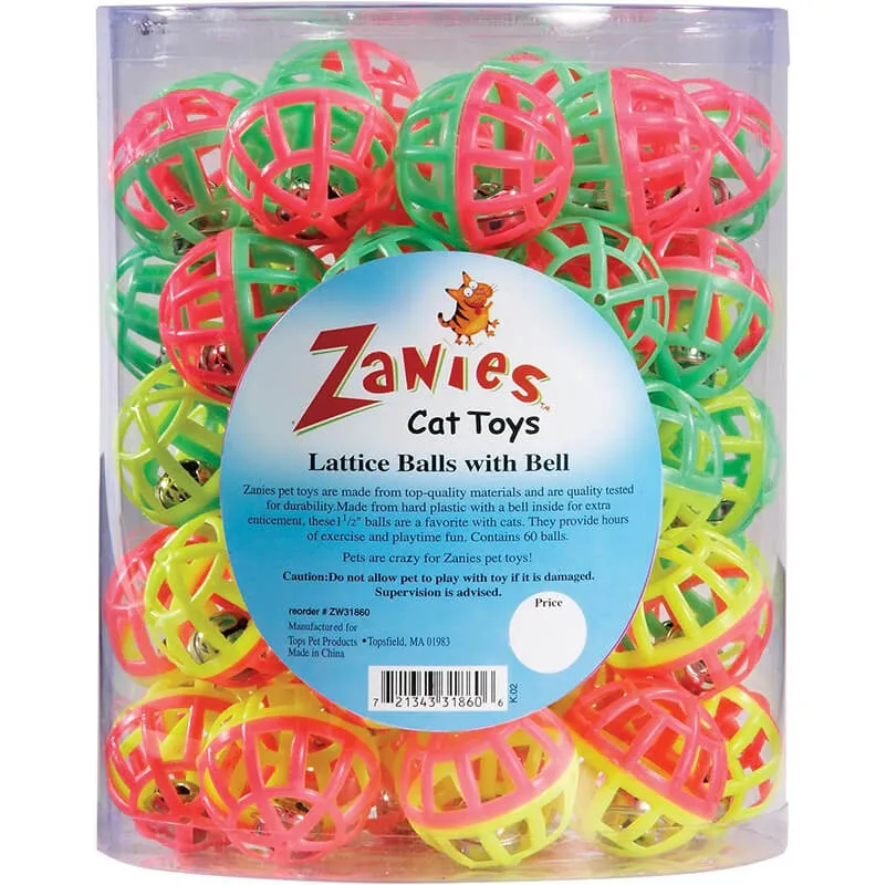 Zanies Lattice Balls with Bells